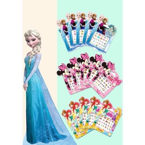 Disney Frozen 2 Elsa Anna Nail Stickers Makeup Set For Girls Pretend Play Toys Snow White Sofia Glow In Dark Manicure Decor