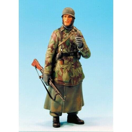 New Unassembled 1/12 200mm ancient warrior stand with coat Resin Figure Unpainted Model Kit