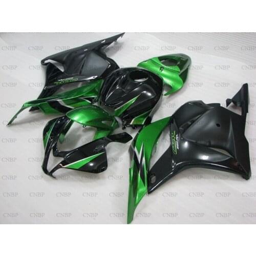 CBR600 RR 2009 - 2012 Plastic Fairings CBR600 RR 2010 Fairing Kits CBR 600 RR 09 10 Green Silvery Black Abs Fairing