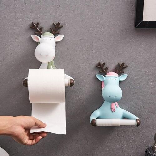 Elk Tissue Rack Nordic Modern Home Decoration Napkin Holder Bathroom Decoration Accessories Wall Decoration Tissue Box Holder
