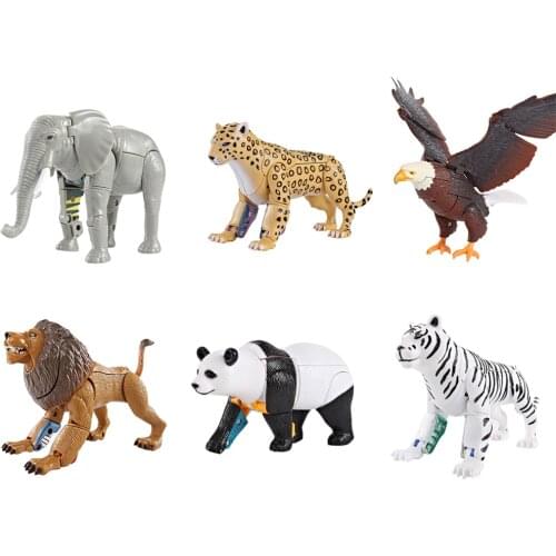 Educational Transform Animals Robot Action Figure Toy Gift for Kids Toddlers