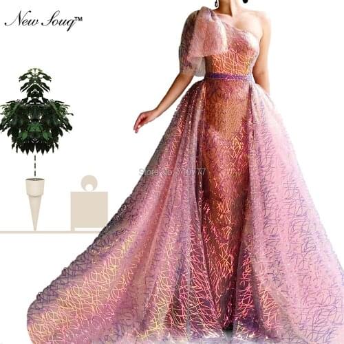 Saudi Arabic Evening Dresses With Detachable Skirt Vestido De Festa Muslim Mermaid Prom Party Dress 2019 Abendkleider