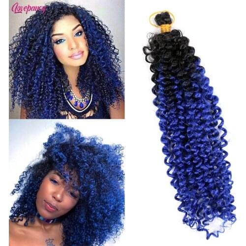 Synthetic Crochet Hair Ombre Water Wave Bundles Braiding Hair Extensions For Women Blonde 613 Freetress Afro Bulk Braids Hair