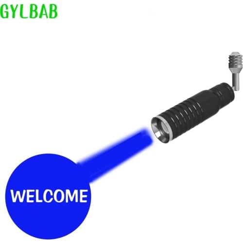 GYLBAB G600 20W glass gobo LOGO film for e27 logo project light lamp advertising store sign room number lamp welcome