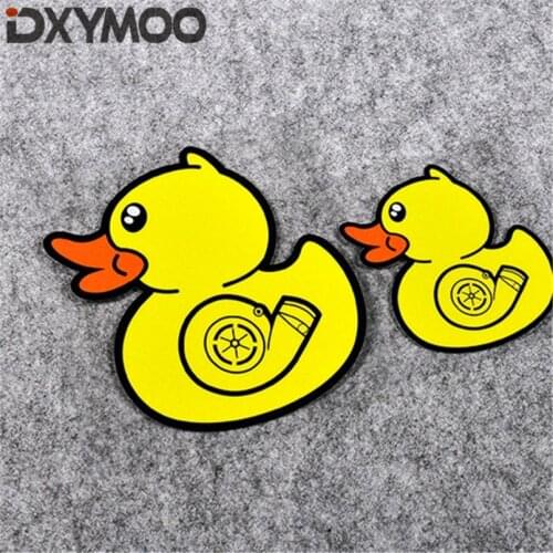Reflective Car Stickers Cute Duck Decoration Window Decals for Turbo Duck
