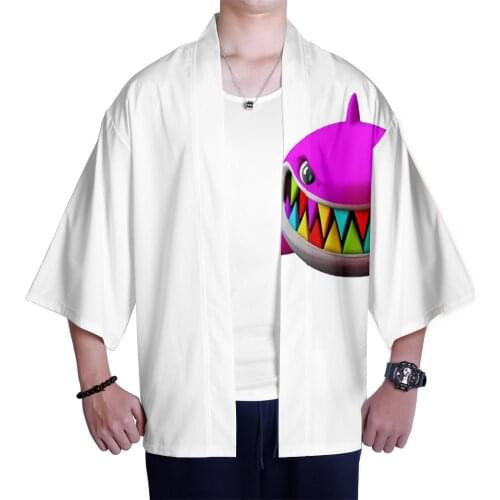 3D Printing 6IX9INE XXS- 4XL Loose Japanese Cardigan Men Women Summer Harajuku Kimono Cool White Sun protection shirt