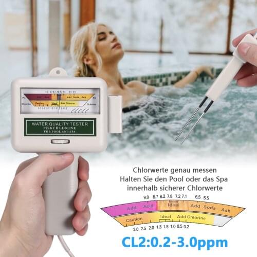 Water tester PH Meter 0.01 PH High Precision Water Quality Tester with 0-14 PH Measurement Range, Suitable for Swimming Pool