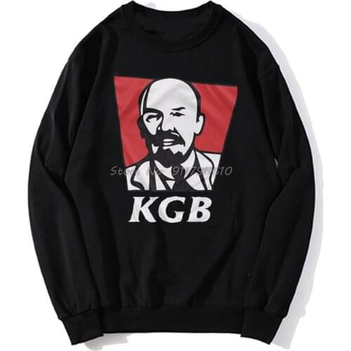 Funny KGB So Good Anti Brand Collection Lenin Hoodie O-Neck Men Hoodie Spring Autumn Sweater Streetwear Harajuku