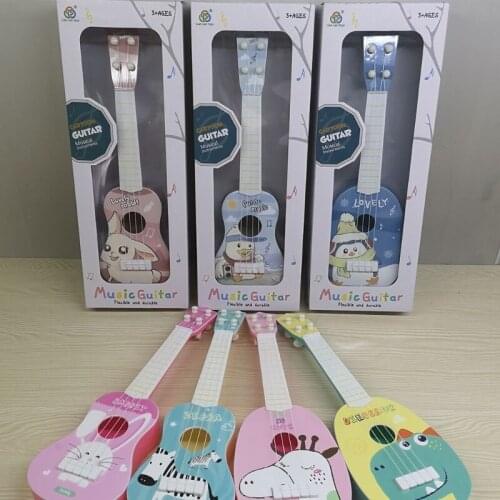 Y3NF Kids Simulation Ukulele Lifelike Play Toys Multifunctional Cartoon Plastic Made Set Portable Musical Toys