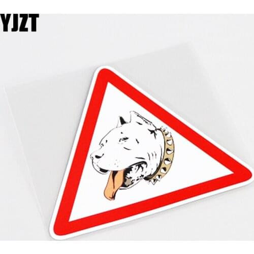 YJZT 11.2CM*9.3CM Interesting Dog PVC Decal Car Sticker Graphical Accessories 13-0849