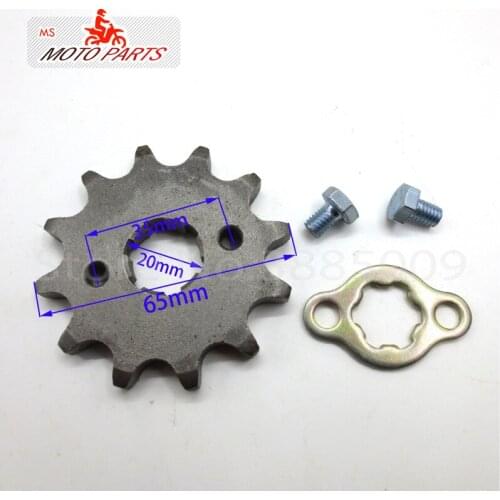 Front Engine Sprocket 530# 12T Teeth 20mm For 530 Chain With Retainer Plate Locker Motorcycle Dirt Bike ATV Parts