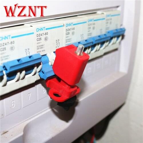 10pcs free shipping cost micro miniature circuit breaker Industrial electrical multi level switch handle lock Loto safety lock