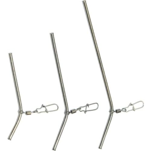 5 Pcs/Set Feeder Fishing Small Brass Tube Balance Connector Anti Tangle Booms Sea Freshwater Tackle Accessory