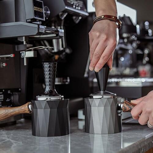 63mm coffee filter Tamper Holder Mat Coffee Maker Support Base Rack Coffee Accessories Bottomless Portafilter for Barista