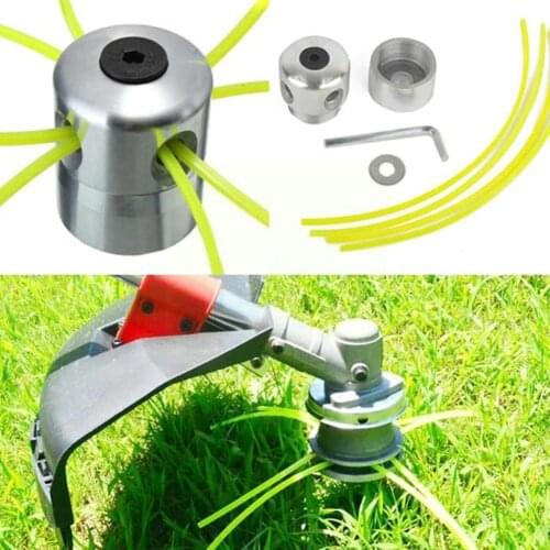 Aluminum Grass Trimmer Head With 4Lines Brush Cutter Mower Cutting Head Accessories Tool Head Lawn Replacement For Strimmer F1G7