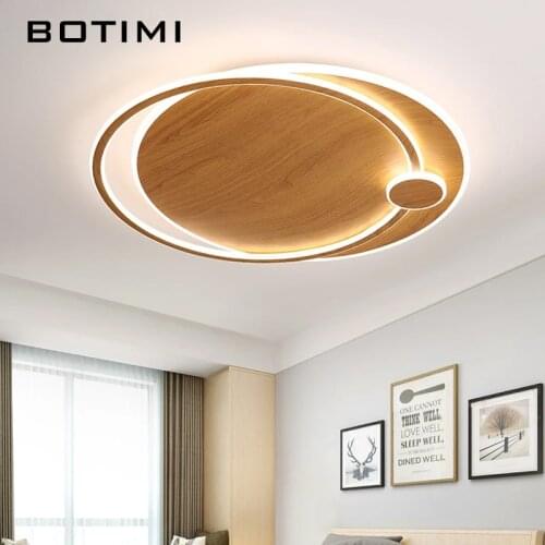 BOTIMI Modern Led Ceiling Lights For Living Room Bedroom Dining room Kitchen Rings Ceiling Lighting Fixtures White Office Lamp