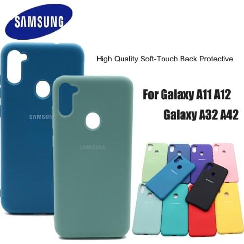 Samsung Galaxy A11 A12 Liquid Silicone Case Soft Silky Shell Cover Galaxy A32 A42 High Quality Soft-Touch Back Protective