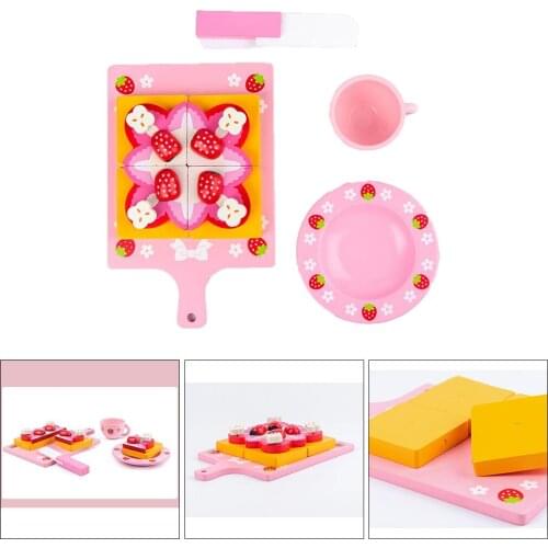 Wooden Toys Food Set for kids pretend Play Food Role Play Cooking Kitchen