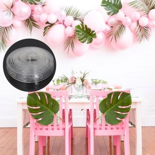 DIY Latex Balloons Modeling Tool Plastic Balloon Chain Double-hole 5M Balloon Tie Knob Tool Birthday Party Wedding Decorations