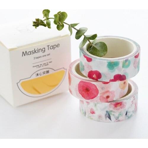 1pcs Nine Dragonfly Stationery Wholesale New Heart & Paper Office Tape Decorating 3 Pack