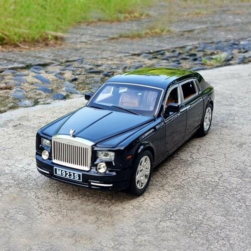 1:24 Limited edition collection of Zinc Alloy Bus Rolls-Royce Phantom simulation alloy car model Toys