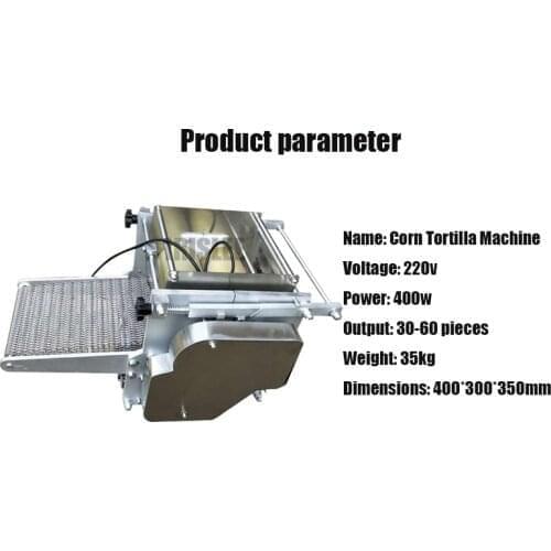 Commercial Corn Tortilla Roller Press Making Machine Corn Tortilla Maker For Restaurant