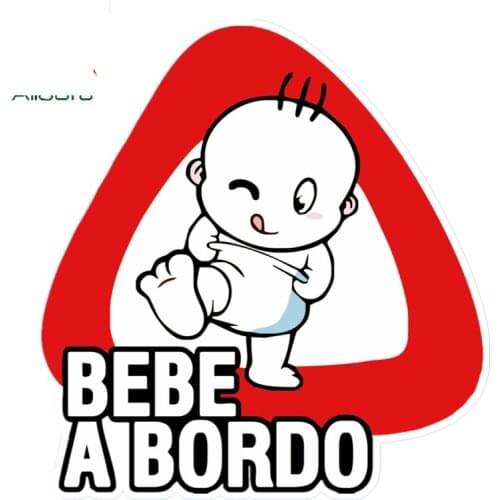 Lovely Car Sticker Baby on Board Bebe A Bordo Auto Decoration Waterproof Vinyl Decal for Car Cover Scratches Waterproof for Car