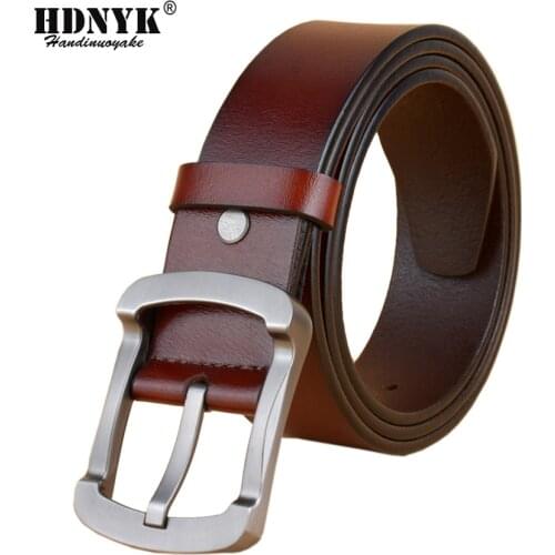 2021 Hot Design Fashion Mens Belt Pin Buckle Male Leather Casual Waist Jeans Strap for Men