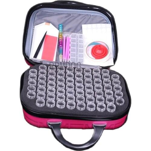 132 Bottles Diamond Painting Cross Stitch With 20pcs tools Accessories Tool Box Container Diamond Storage 5D Embroidery Mosaic