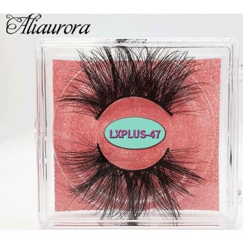 Mink Eyelashes 25 mm Mink Lashes Fluffy 5D False Eyelashes Dramatic Long Natural Mink Lashes Packaging Box Wholesale Makeup