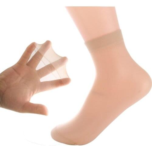 10pairs=20pcs Women Socks Ultra-thin Crystal Silk Ladies Short Socks Cheap Invisible Sock Transparent Sexy Summer Socks Sox Meia