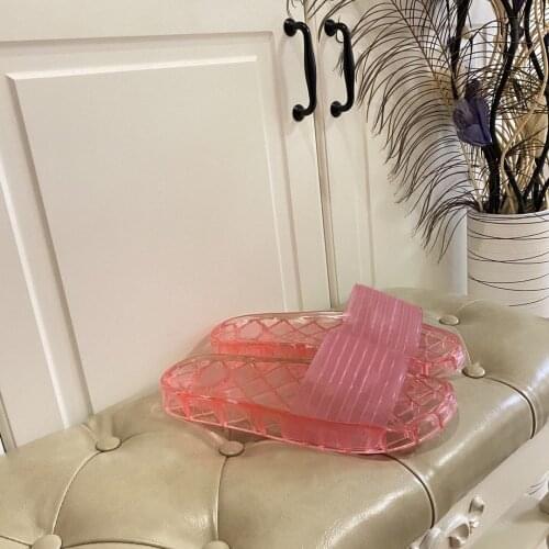 2021 new transparent womens sandals indoor casual shoes outdoor travel beach shoes mens and womens slippers