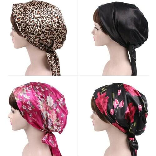 Newest Arrival Womens Multiple Purposes Cap Soft Touch Wrapped Turban Hat for Chemotherapy Sleeping