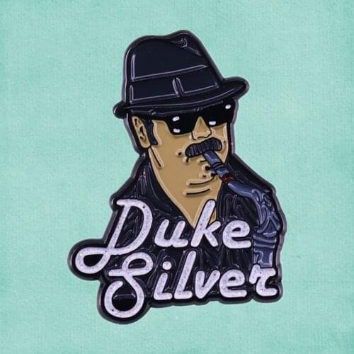 Parks and Rec Duke Ron Swanson Jazz Saxophone TV Series Enamel Pin Nick Offerman brooch