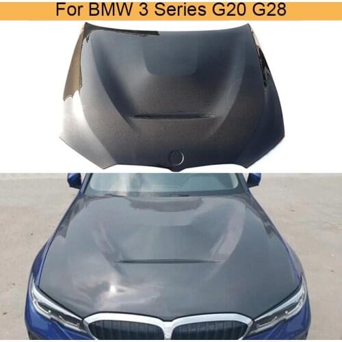 Carbon Fiber Front Engine Hood Bonnet Cover For BMW 3 Series G20 G28 2019 2020 M340i 330i 330e 320i 328i Car Engine Hood Cover