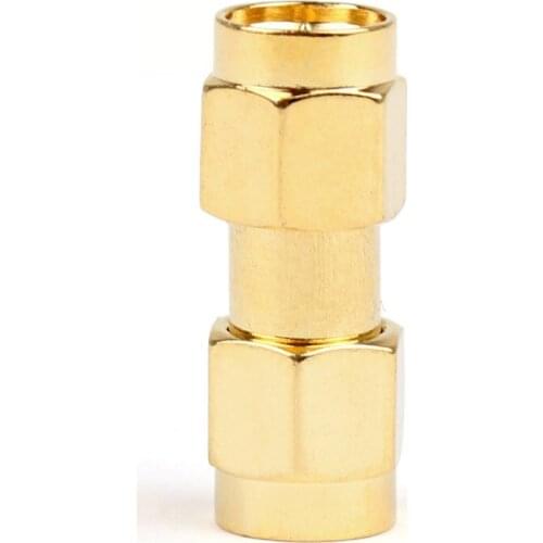 Areyourshop SMA Male To SMA Male Plug RF Connector Adapter Coupler Straight Type 50 ohm Plug Jack Hot Sale 1/10PCS