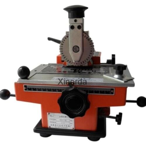 Manual Marking Machine, YL-360 Semi-automatic Aluminum Labeling Marking machine, Metal label printer Marking Range 180*35mm