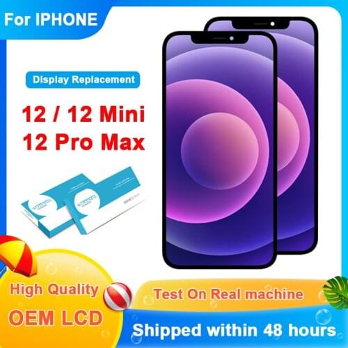 High Quality OEM LCD Replacement For iPhone 12 Pro Max LCD Display Touch Screen Digitizer Assembly For iPhone 12 Mini Display