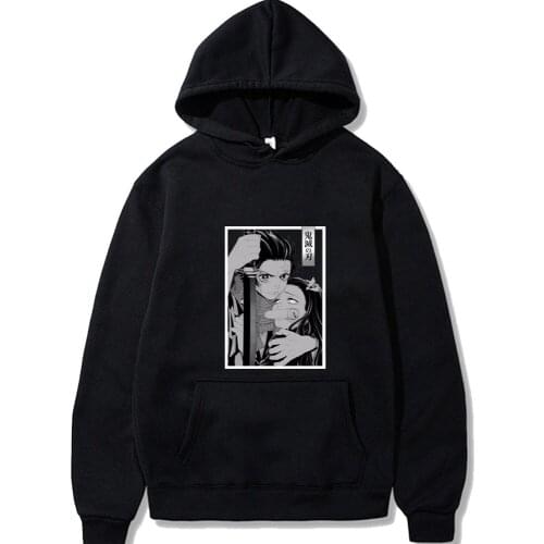 Demon SlayerHoodie Japanese Anime Long Sleeves and Loose Fit Unisex Clothes