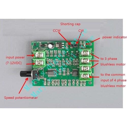 [Improved Version] 2312A 2312S 2312 Brushless DC Motor Drive Board Speed Control Board Optical Drive Hard Disk Motor Controller