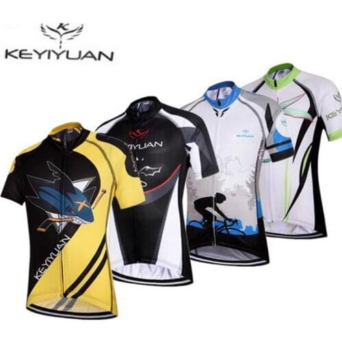 KEYIYUAN Cycling Jersey Kids Bike Jersey Tops Summer mtb Mountain Road Boys Ropa Ciclismo Children Bicycle Clothing Shirts Wear