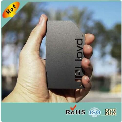 High quality wholesale blank black metal labels business card