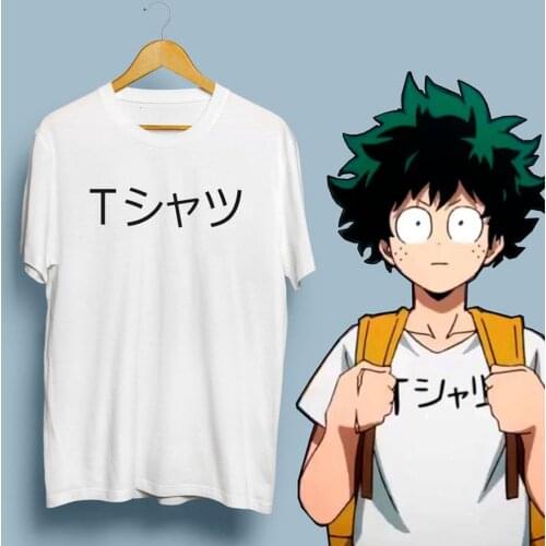 Anime My Hero Academy Deku Mall Womens T-shirt Crop Tops Boku No Hero Academia Anime Graphic Crop Top Casual Tshirt Top Unisex