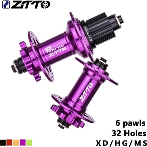 ZTTO MTB Bike 6 Pawls Disc Brake Bicycle Hub Bearing 10 11 12 Speed XD Mountain Bike 32 Holes Thru Axle Quick Release 142 135mm
