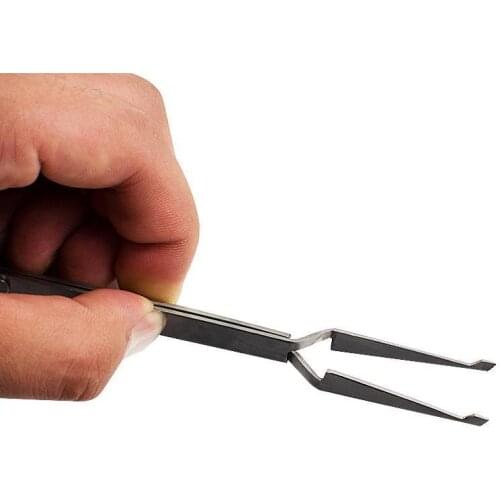 1PC Dental Direct Bracket Holder Tweezer Orthodontic Bonding Serrated Instrument