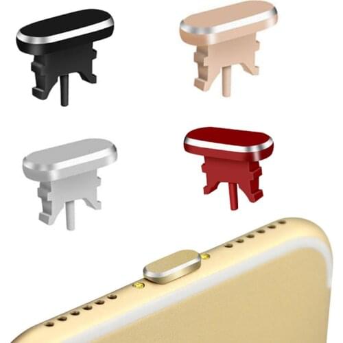 10pcs Metal Dust Plug Special Design Charging port data port Anti For iPhone X XR XS Max 8 7 Plus Dust plug Charging Port