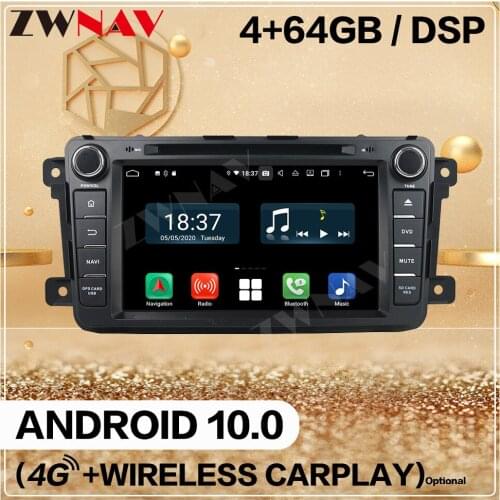 128G Carplay 2Din For Mazda CX-9 2008 2009 2010 2011 2012 2013 2014 2015 2016 Android 10 Screen Player Audio Radio GPS Unit Auto