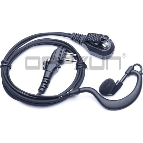 2PIN 2 Pin PTT Headphone for Radio Hytera Tc700 Tc500 Tc500S Tc620 Tc610 TC 700 500 620 610 500S Earpiece Headset Walkie Talkie