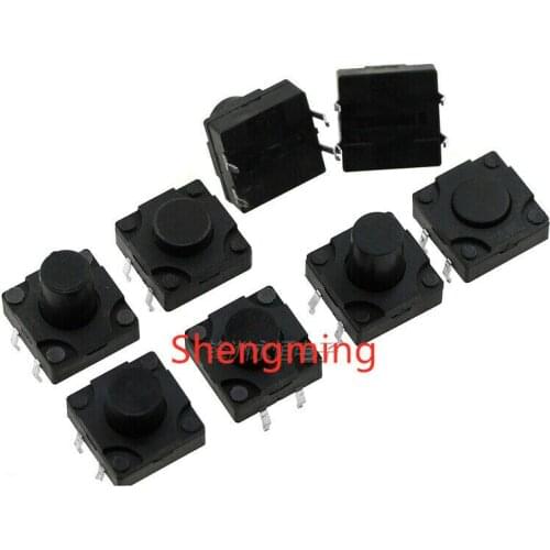20PCS Momentary Tactile Push Button Switch 12x12x 6mm 7mm 7.5mm 8.5mm 9mm 9.5mm 10mm 10.5mm 11mm 12mm 12.5mm waterproof