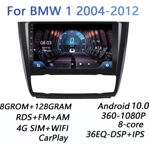 4GRAM+64GROM 2din Car Radio multimedia video player For BMW 1-Series 1 Series E88 E82 E81 E87 2004-2012 navigation GPS audio
